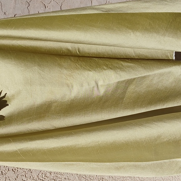 Hand Made Elegant Gold/lime Strapless Dress Sz Small - Picture 11 of 16